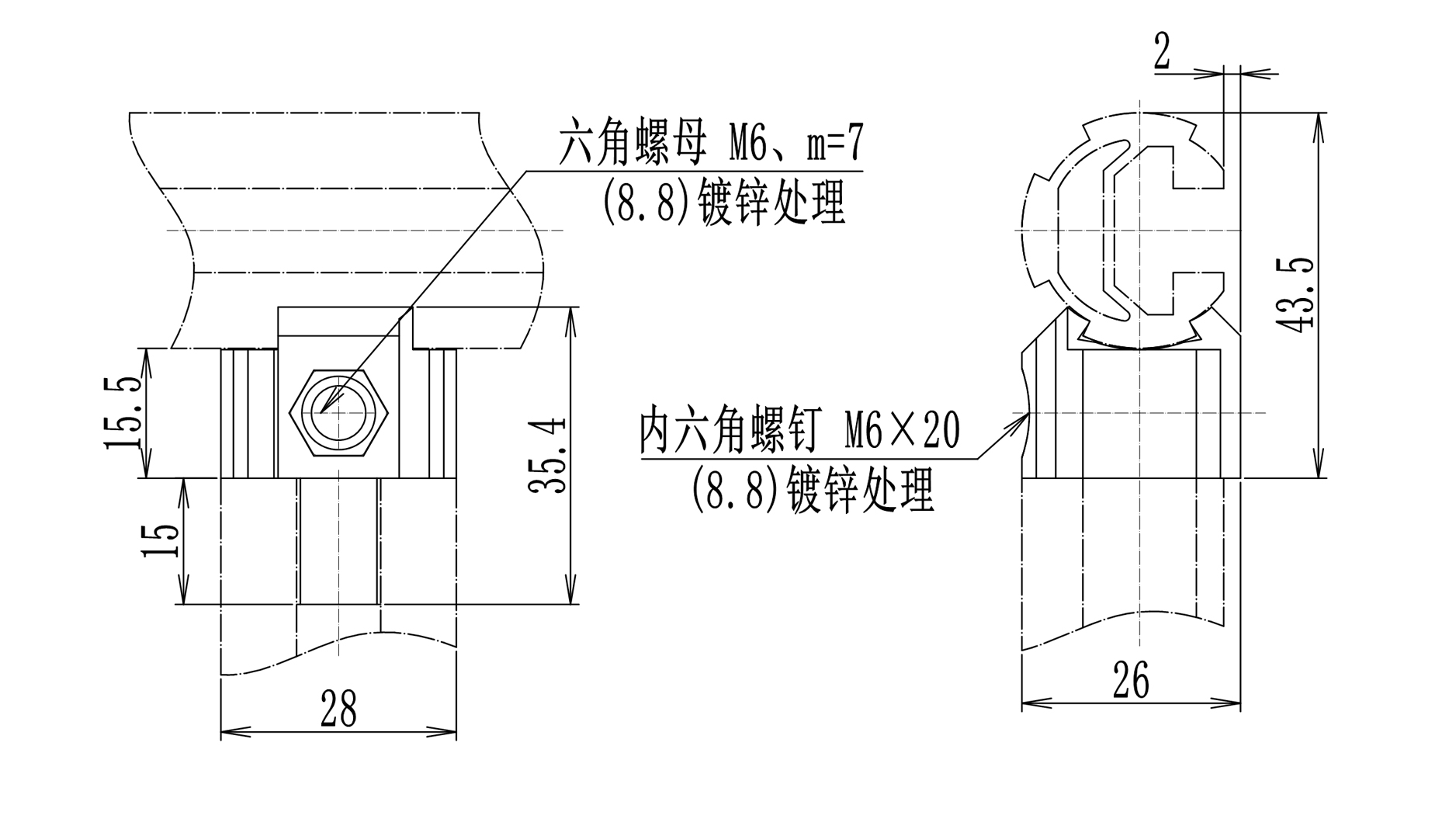 T型管接頭尺寸