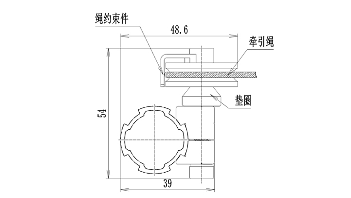 功能輔件A與U槽滑輪套件尺寸