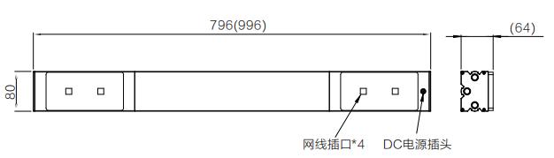 快接型網線排模組尺寸