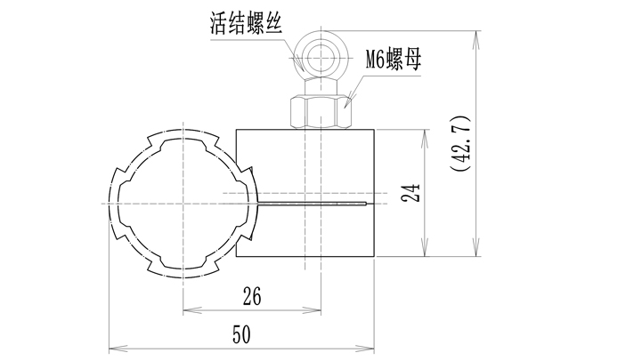 雙孔功能輔件與活節(jié)螺絲套件 尺寸