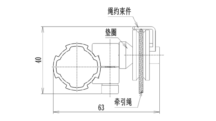 功能輔件B與U槽滑輪套件尺寸