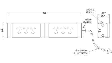 擴展電排組件尺寸