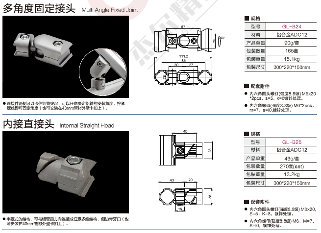 第三代精益管連接件規(guī)格12