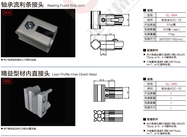 第三代精益管連接件規(guī)格22